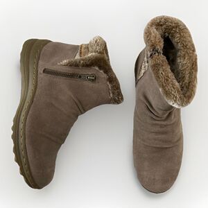 Baretraps Acelyn Boots Women’s 8.5 Brown Suede Ankle Booties Casual Winter